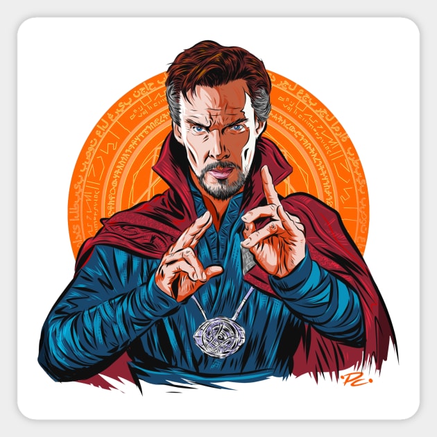 Benedict Cumberbatch - An illustration by Paul Cemmick Sticker by PLAYDIGITAL2020